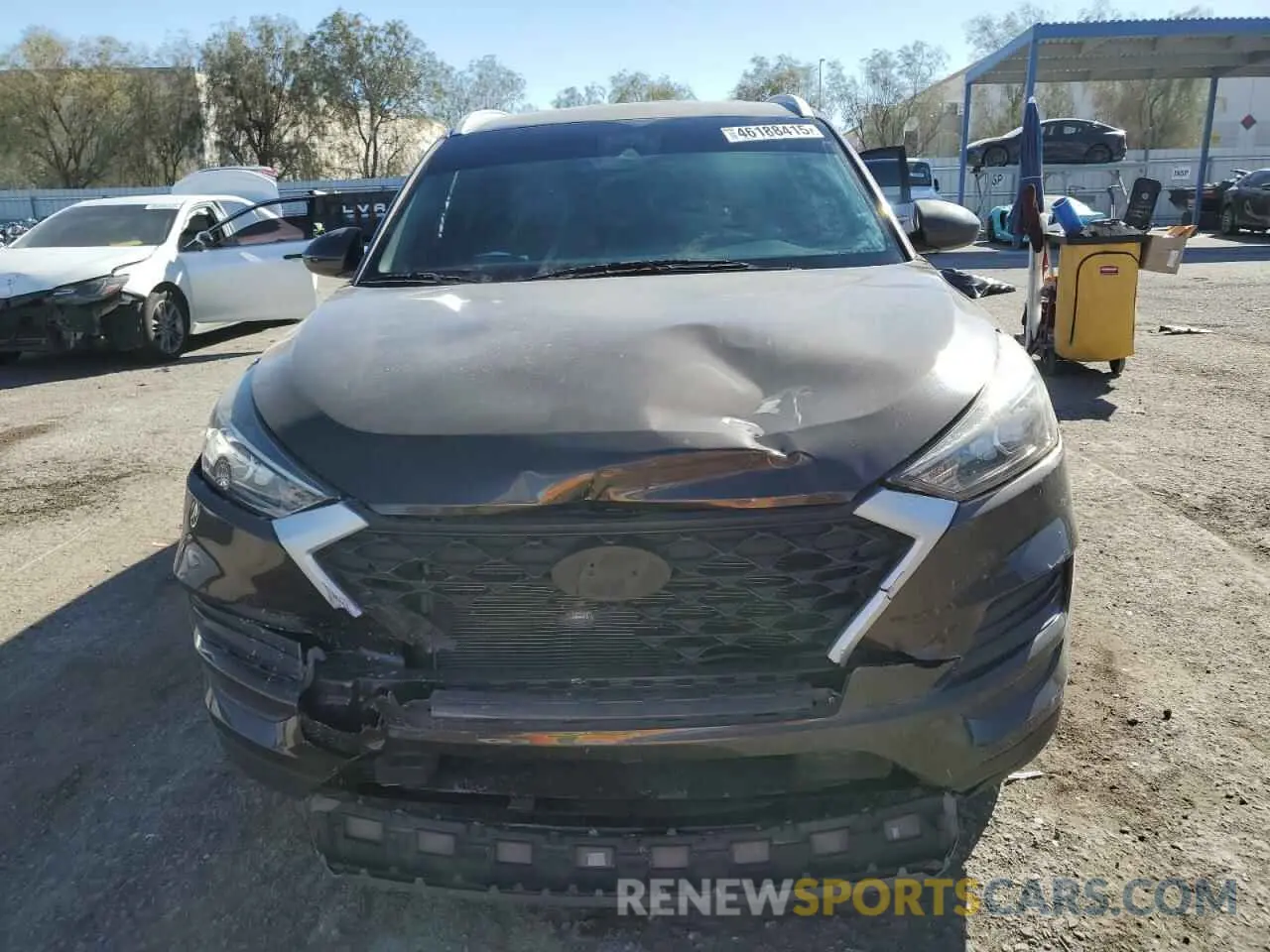 5 Photograph of a damaged car KM8J33AL7KU947274 HYUNDAI TUCSON 2019