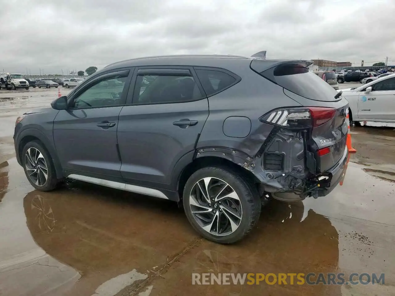 2 Photograph of a damaged car KM8J33AL7KU981070 HYUNDAI TUCSON 2019