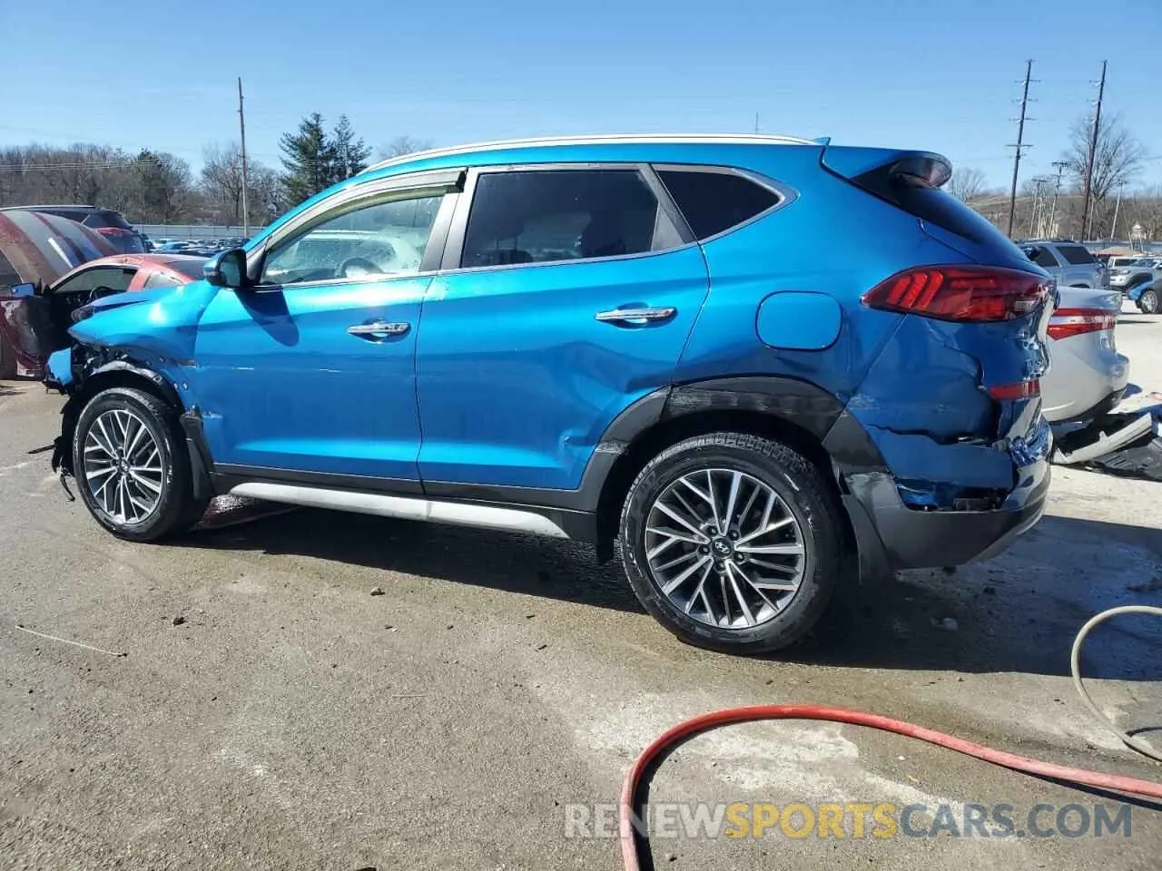 2 Photograph of a damaged car KM8J33AL8KU984978 HYUNDAI TUCSON 2019