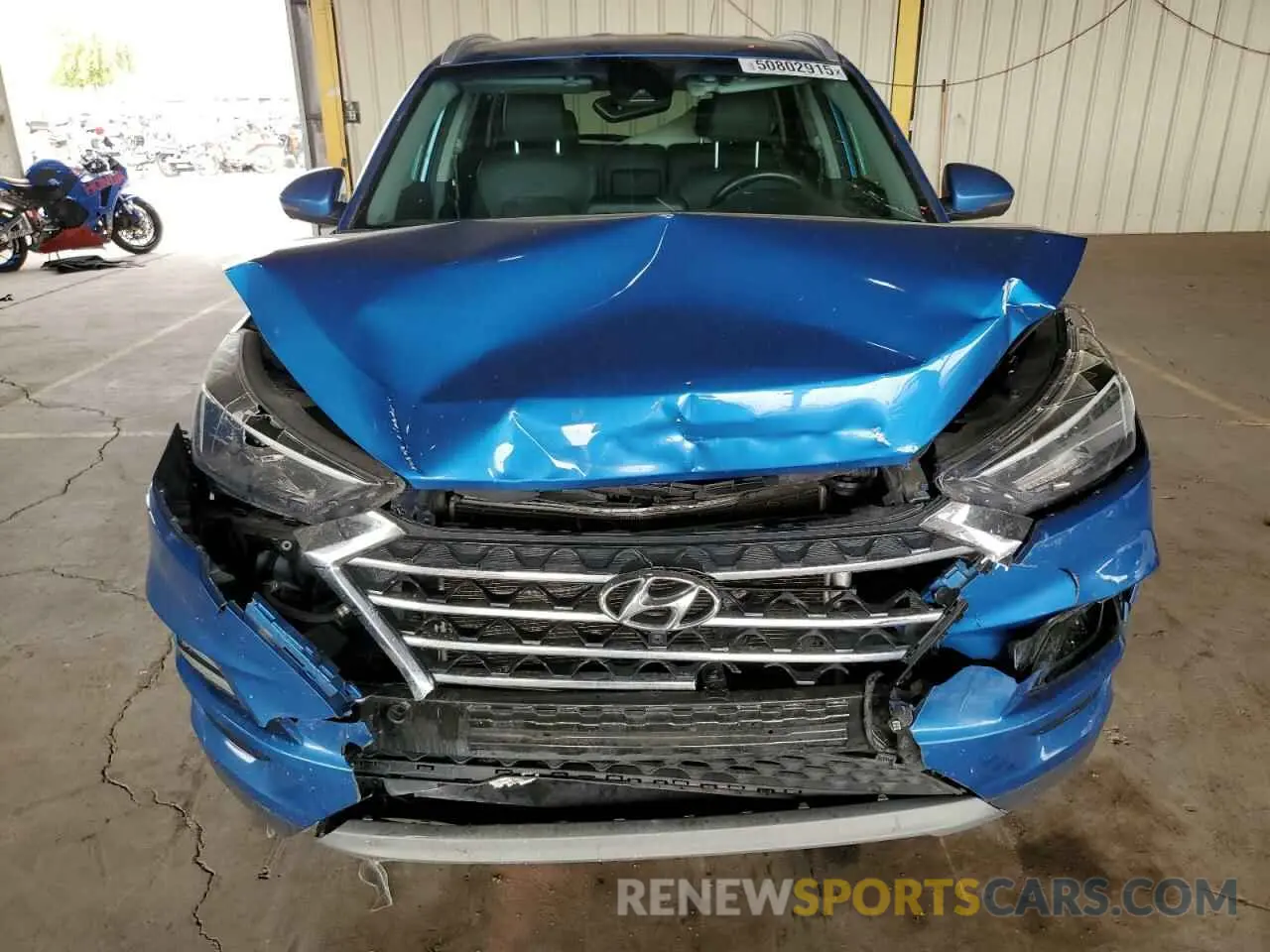5 Photograph of a damaged car KM8J33AL9KU012418 HYUNDAI TUCSON 2019