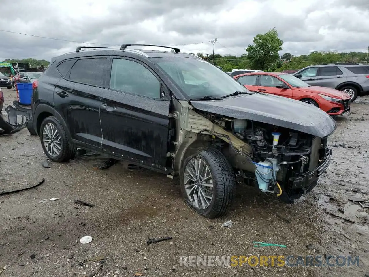 4 Photograph of a damaged car KM8J33AL9KU070402 HYUNDAI TUCSON 2019