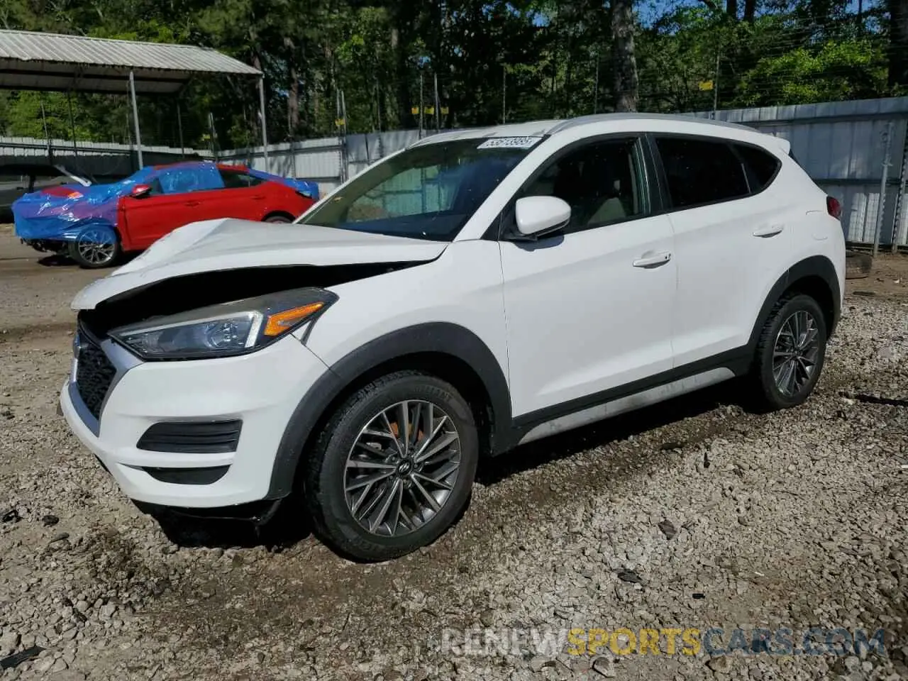 1 Photograph of a damaged car KM8J33AL9KU895694 HYUNDAI TUCSON 2019