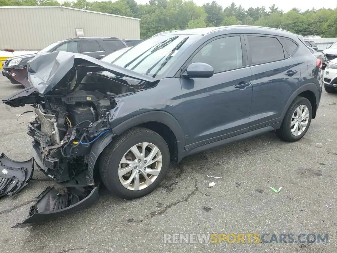 1 Photograph of a damaged car KM8J3CA40KU004507 HYUNDAI TUCSON 2019
