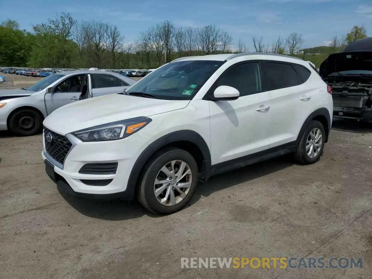 1 Photograph of a damaged car KM8J3CA40KU856338 HYUNDAI TUCSON 2019