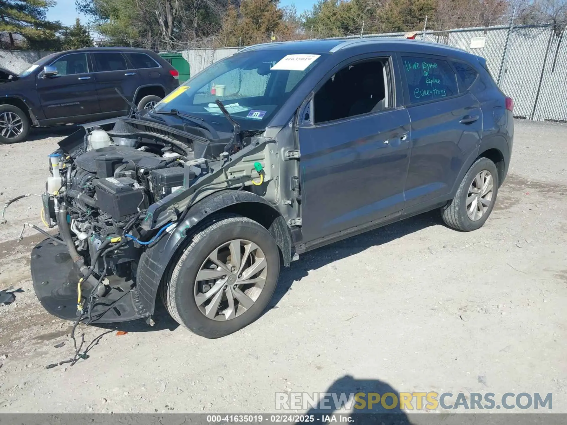 2 Photograph of a damaged car KM8J3CA43KU075720 HYUNDAI TUCSON 2019