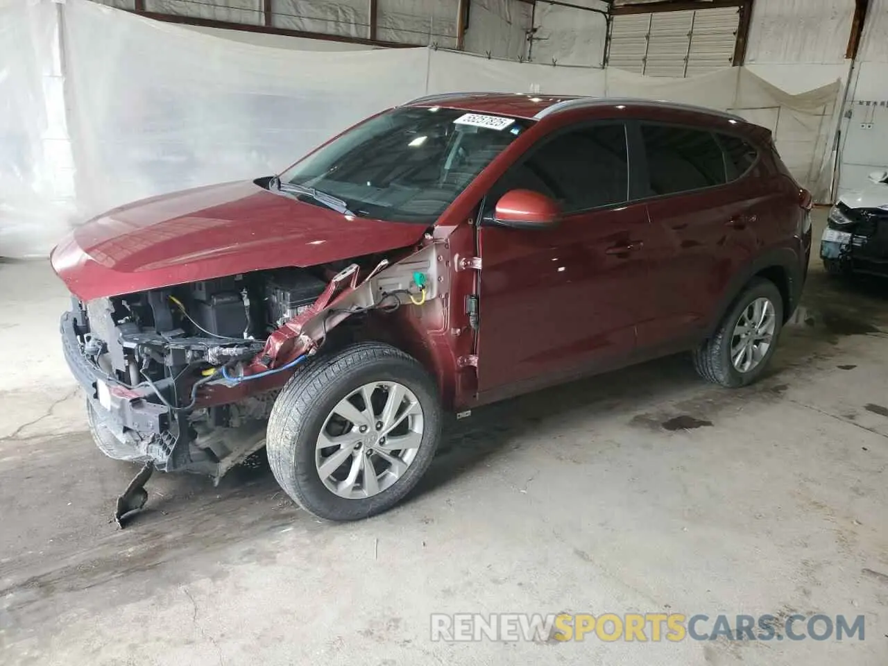 1 Photograph of a damaged car KM8J3CA44KU022668 HYUNDAI TUCSON 2019