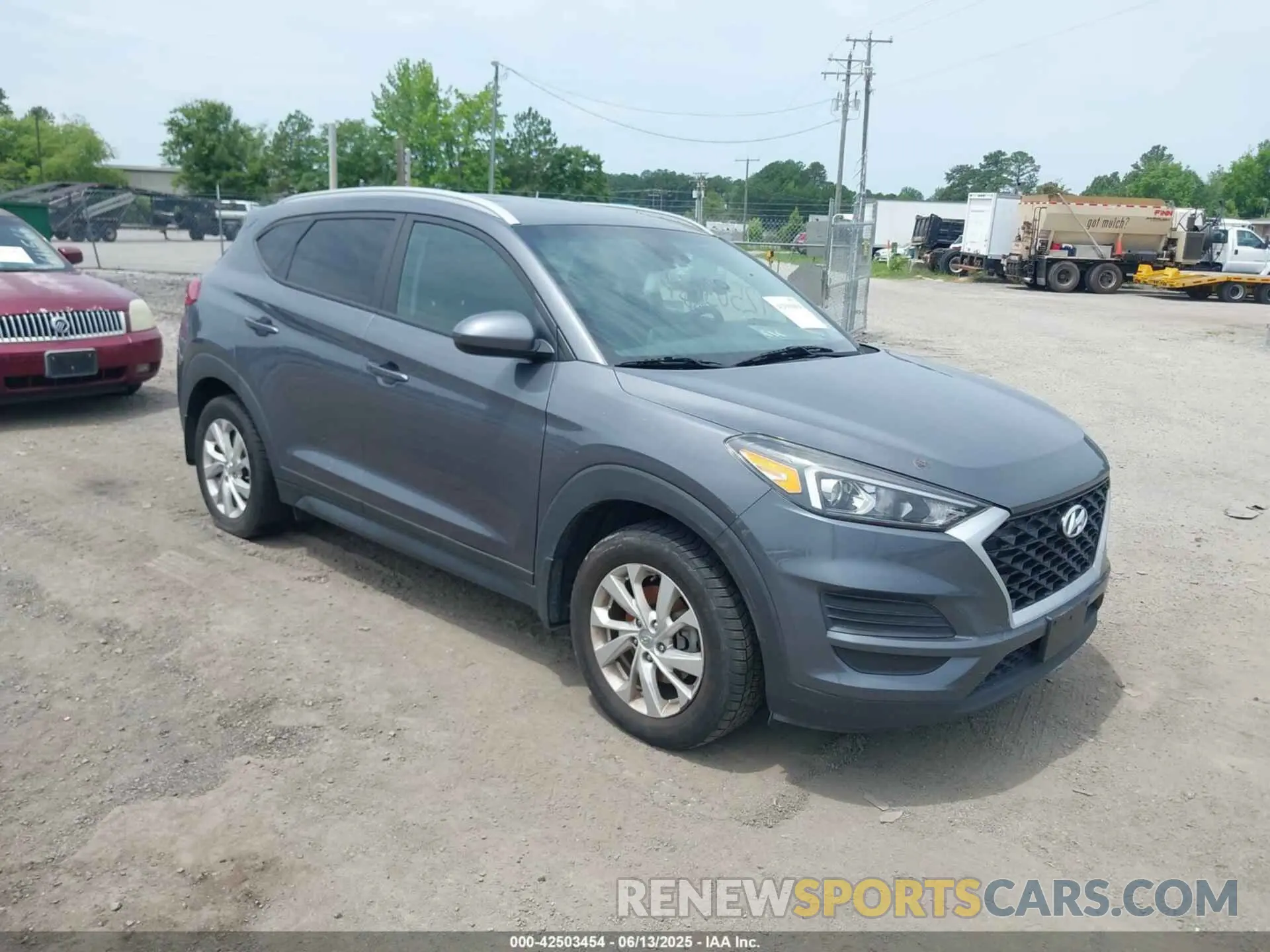 1 Photograph of a damaged car KM8J3CA45KU077470 HYUNDAI TUCSON 2019