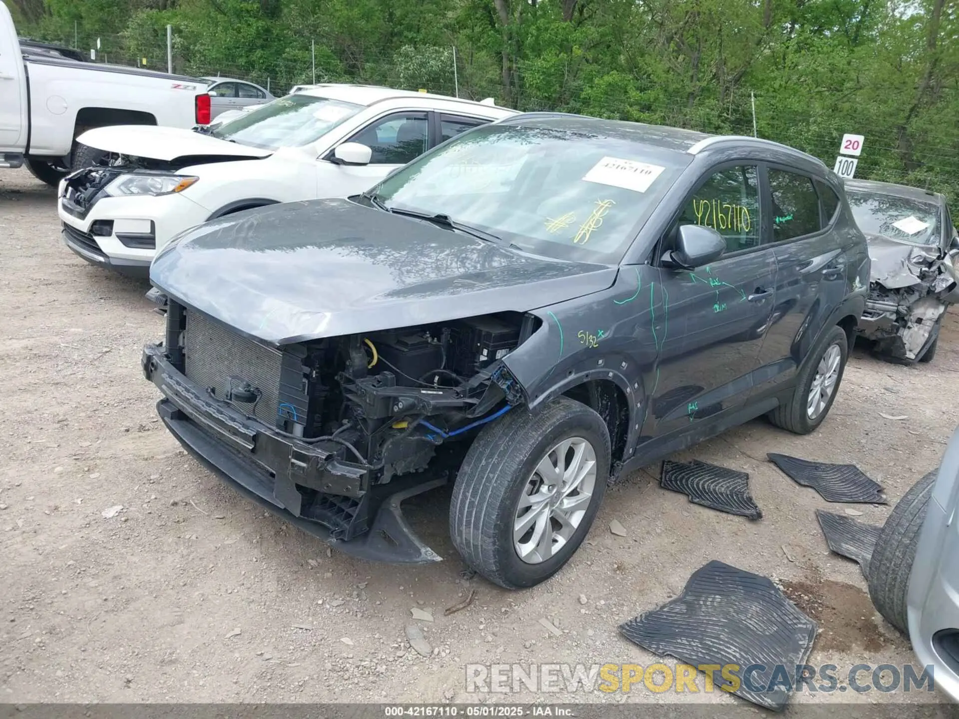 2 Photograph of a damaged car KM8J3CA45KU968178 HYUNDAI TUCSON 2019