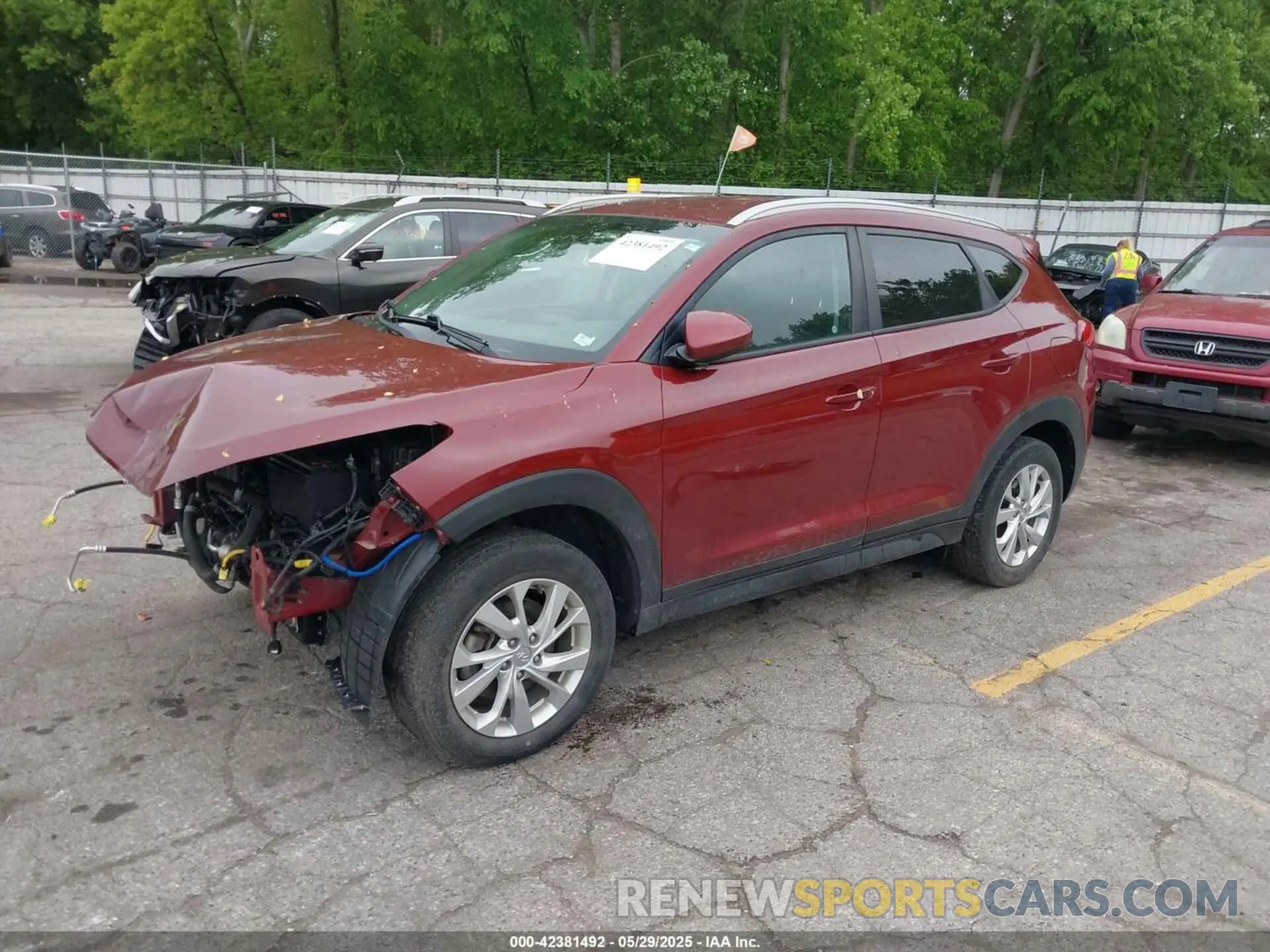 2 Photograph of a damaged car KM8J3CA45KU977933 HYUNDAI TUCSON 2019