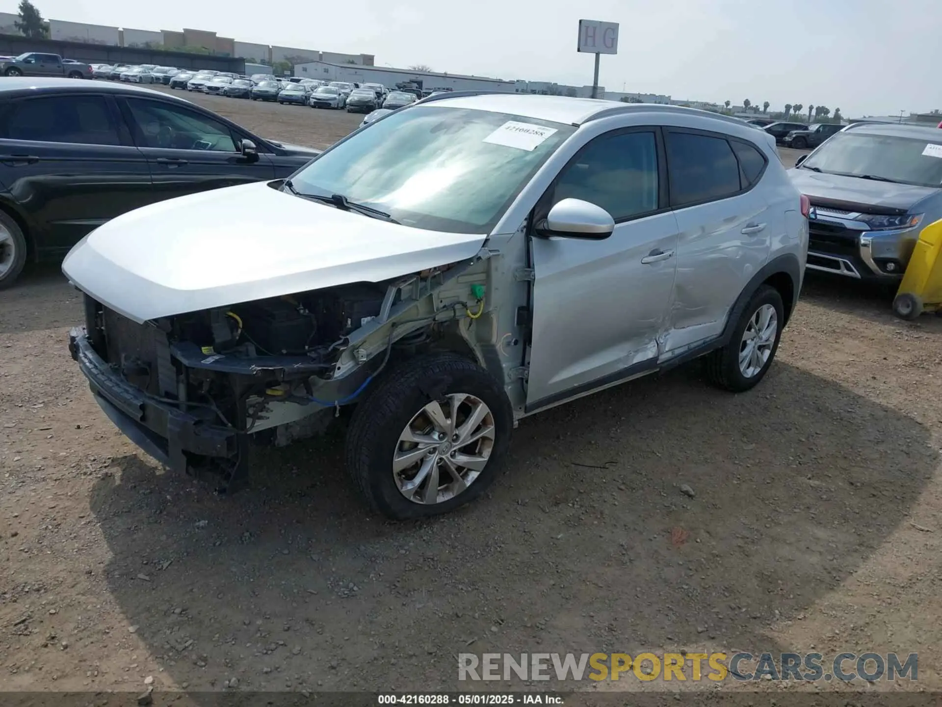 2 Photograph of a damaged car KM8J3CA46KU962082 HYUNDAI TUCSON 2019