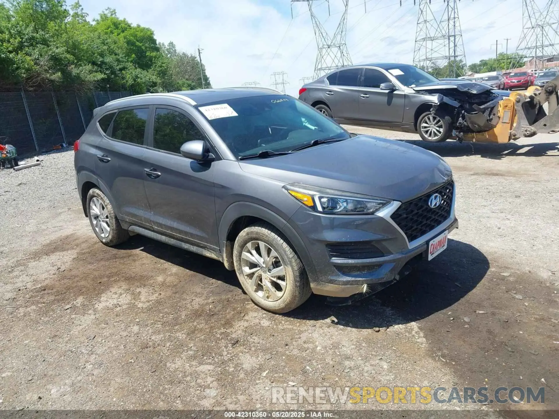1 Photograph of a damaged car KM8J3CA48KU066849 HYUNDAI TUCSON 2019