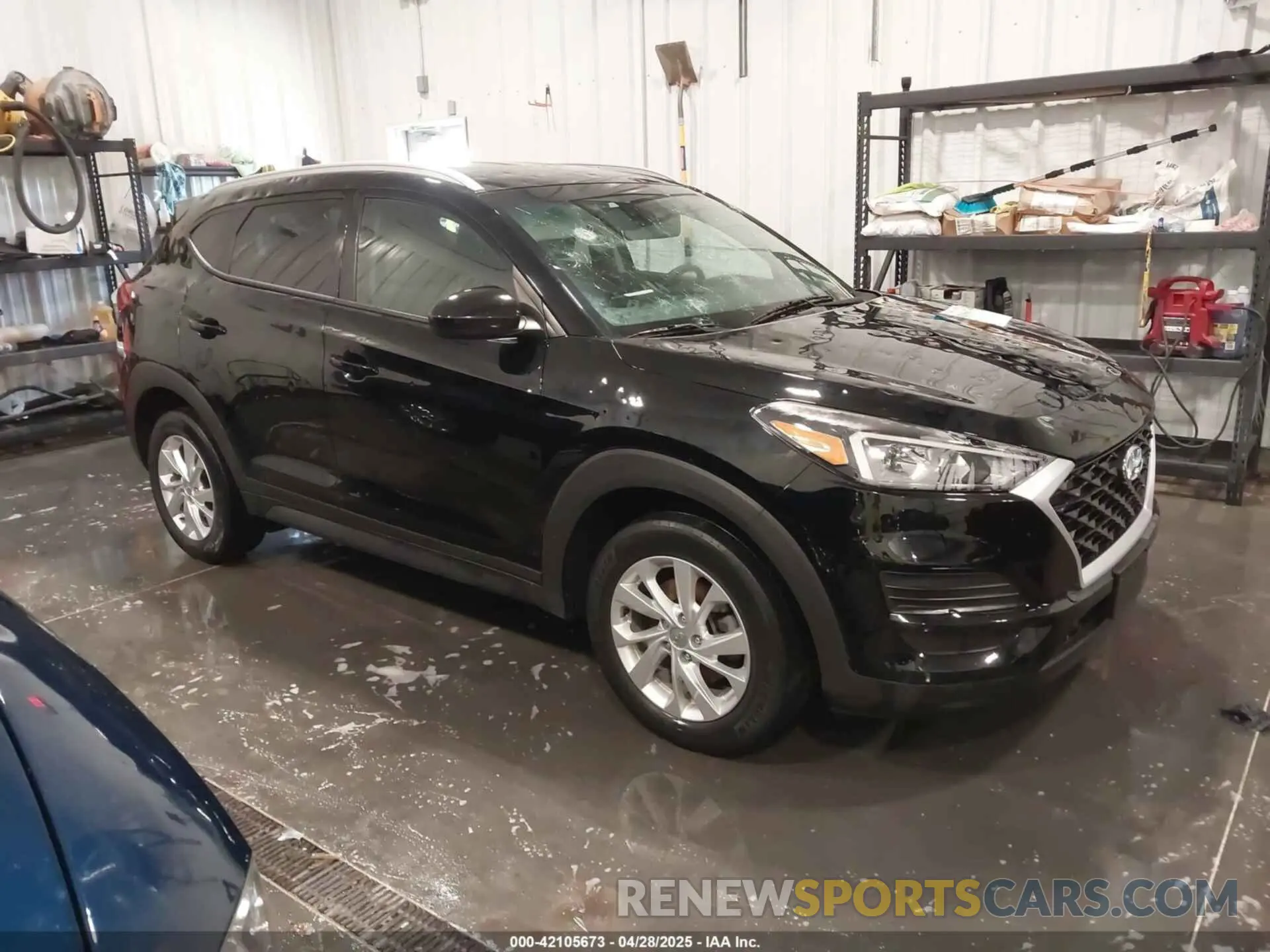 1 Photograph of a damaged car KM8J3CA48KU075082 HYUNDAI TUCSON 2019