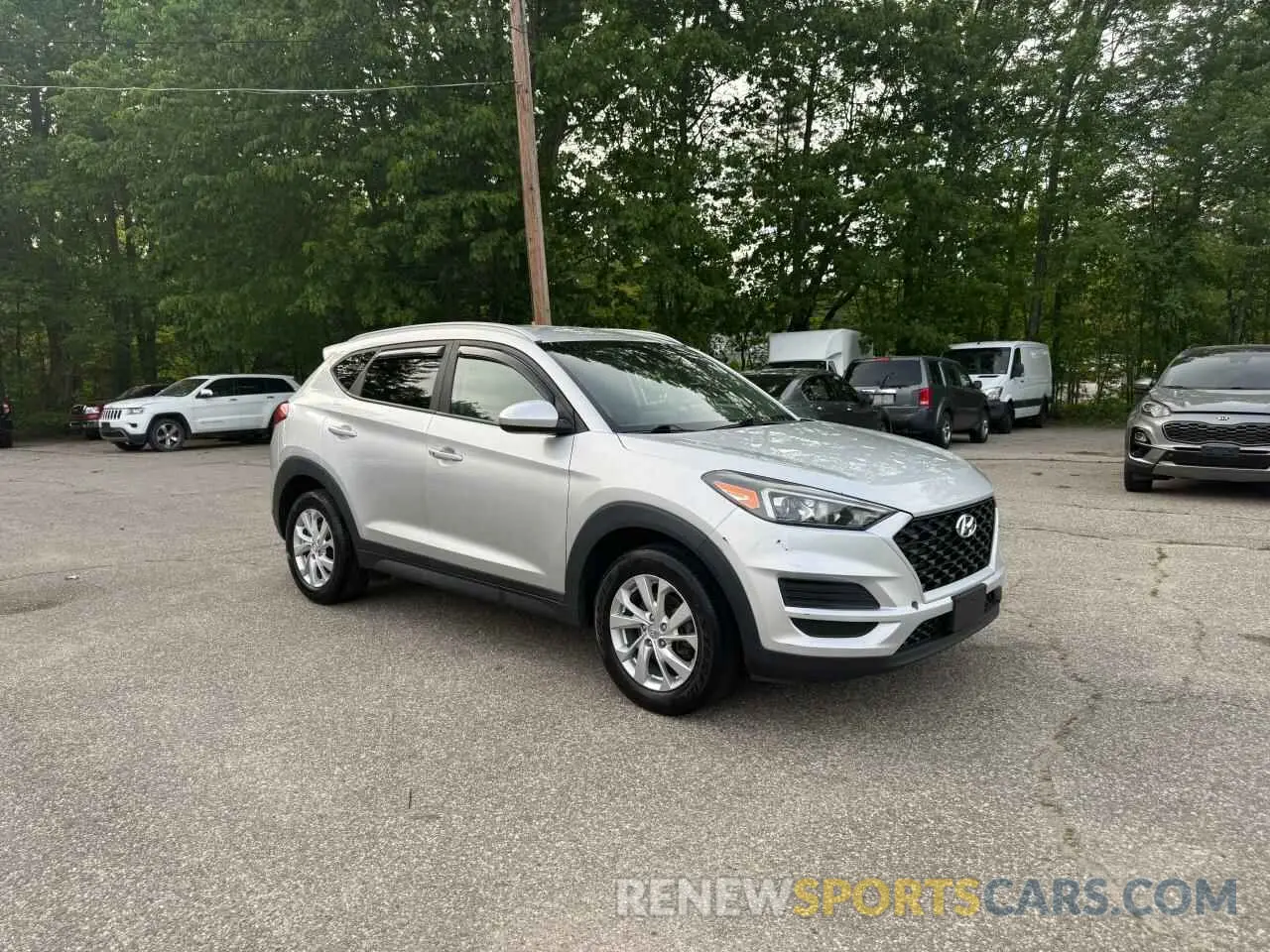 1 Photograph of a damaged car KM8J3CA48KU876515 HYUNDAI TUCSON 2019