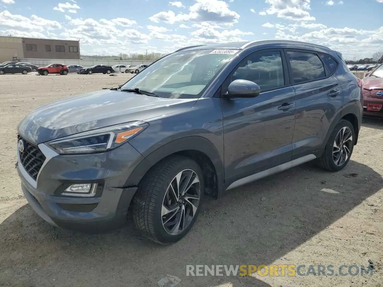 1 Photograph of a damaged car KM8J3CAL0KU986644 HYUNDAI TUCSON 2019