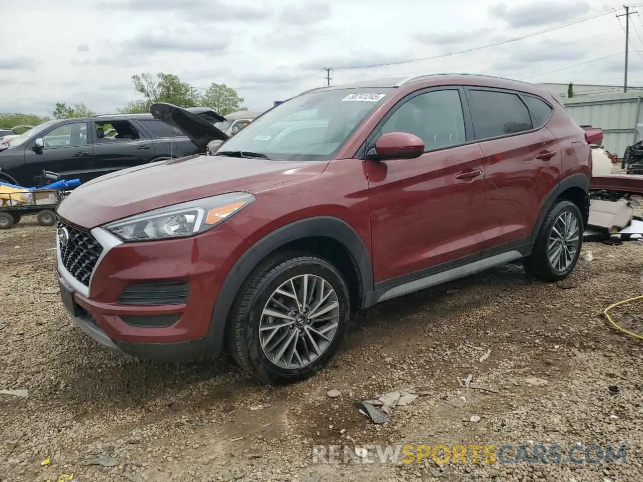1 Photograph of a damaged car KM8J3CAL2KU039203 HYUNDAI TUCSON 2019