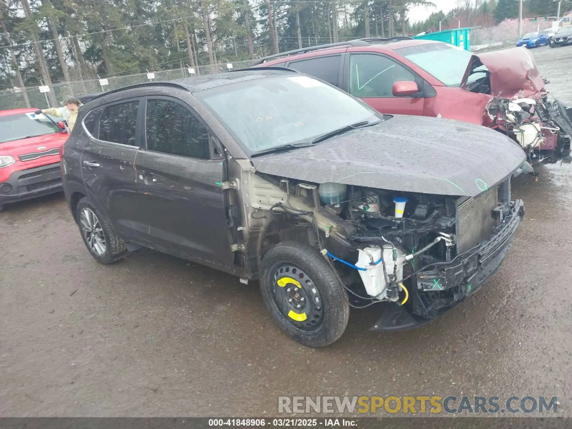 1 Photograph of a damaged car KM8J3CAL3KU040750 HYUNDAI TUCSON 2019