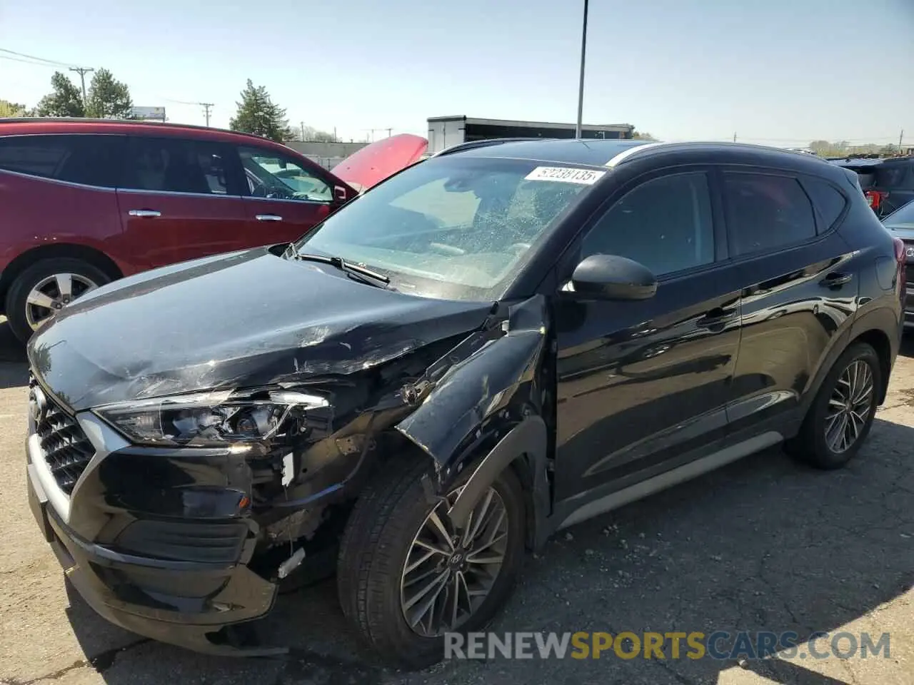 1 Photograph of a damaged car KM8J3CAL3KU962242 HYUNDAI TUCSON 2019