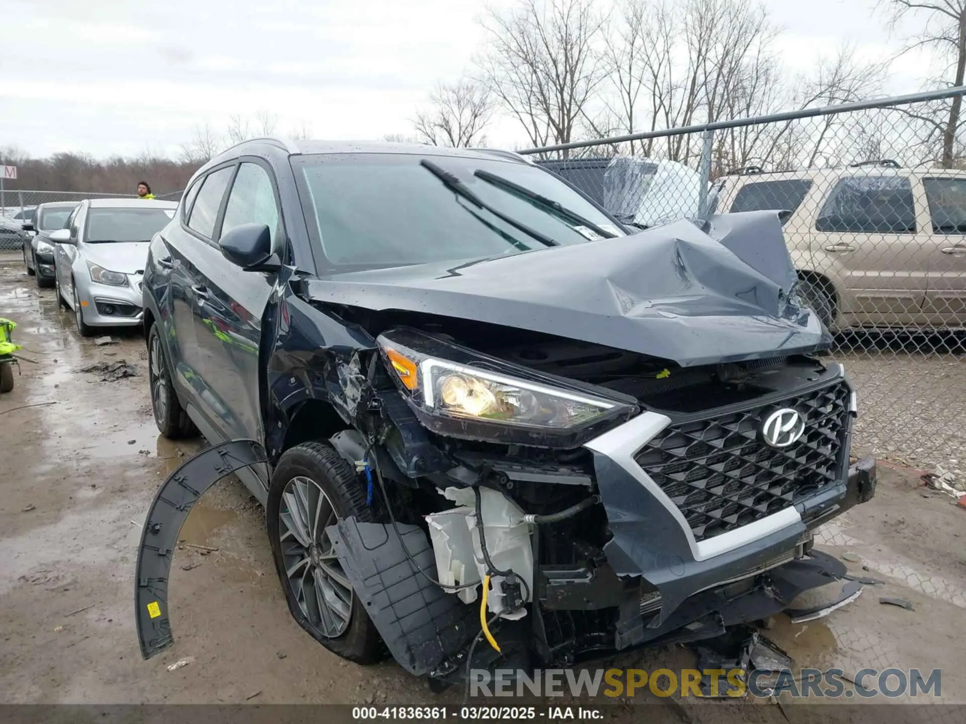 1 Photograph of a damaged car KM8J3CAL7KU076246 HYUNDAI TUCSON 2019