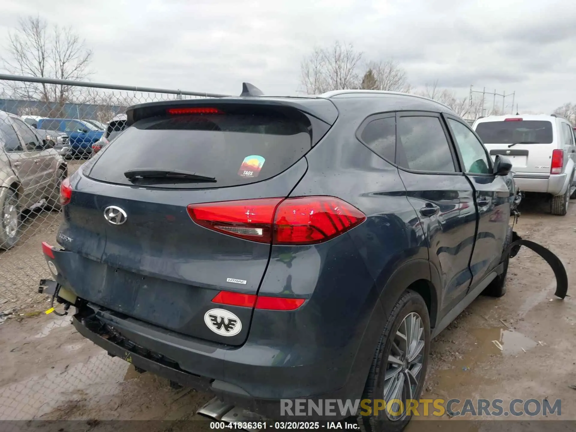 4 Photograph of a damaged car KM8J3CAL7KU076246 HYUNDAI TUCSON 2019