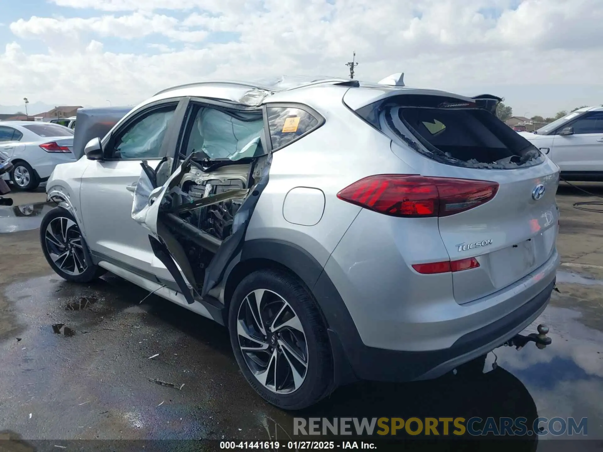 3 Photograph of a damaged car KM8J3CAL7KU839382 HYUNDAI TUCSON 2019