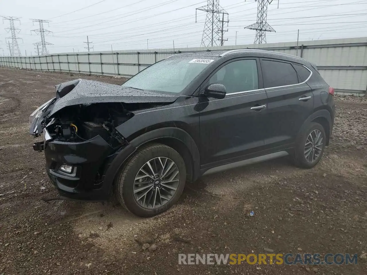 1 Photograph of a damaged car KM8J3CAL7KU865044 HYUNDAI TUCSON 2019