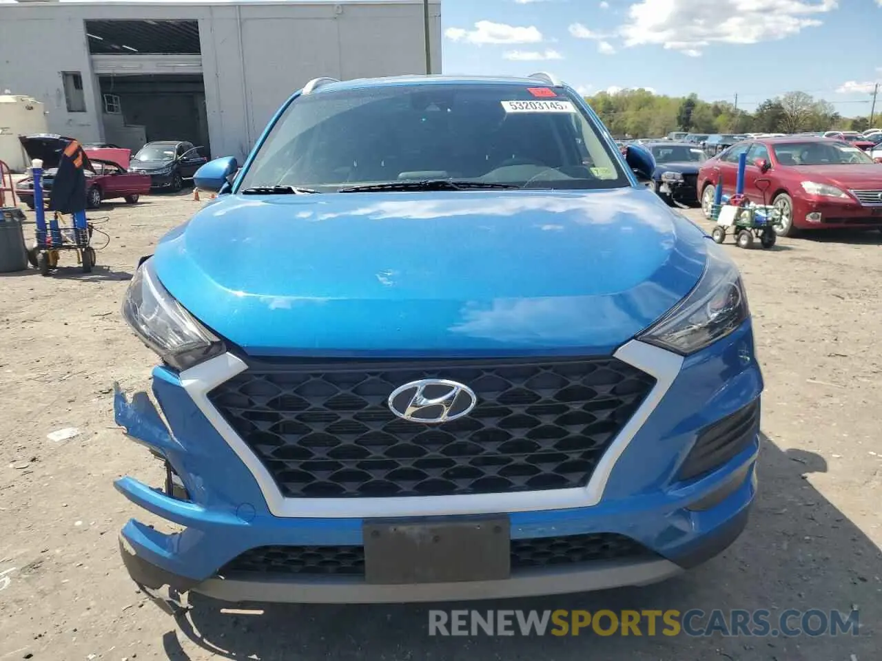 5 Photograph of a damaged car KM8J3CAL9KU014511 HYUNDAI TUCSON 2019