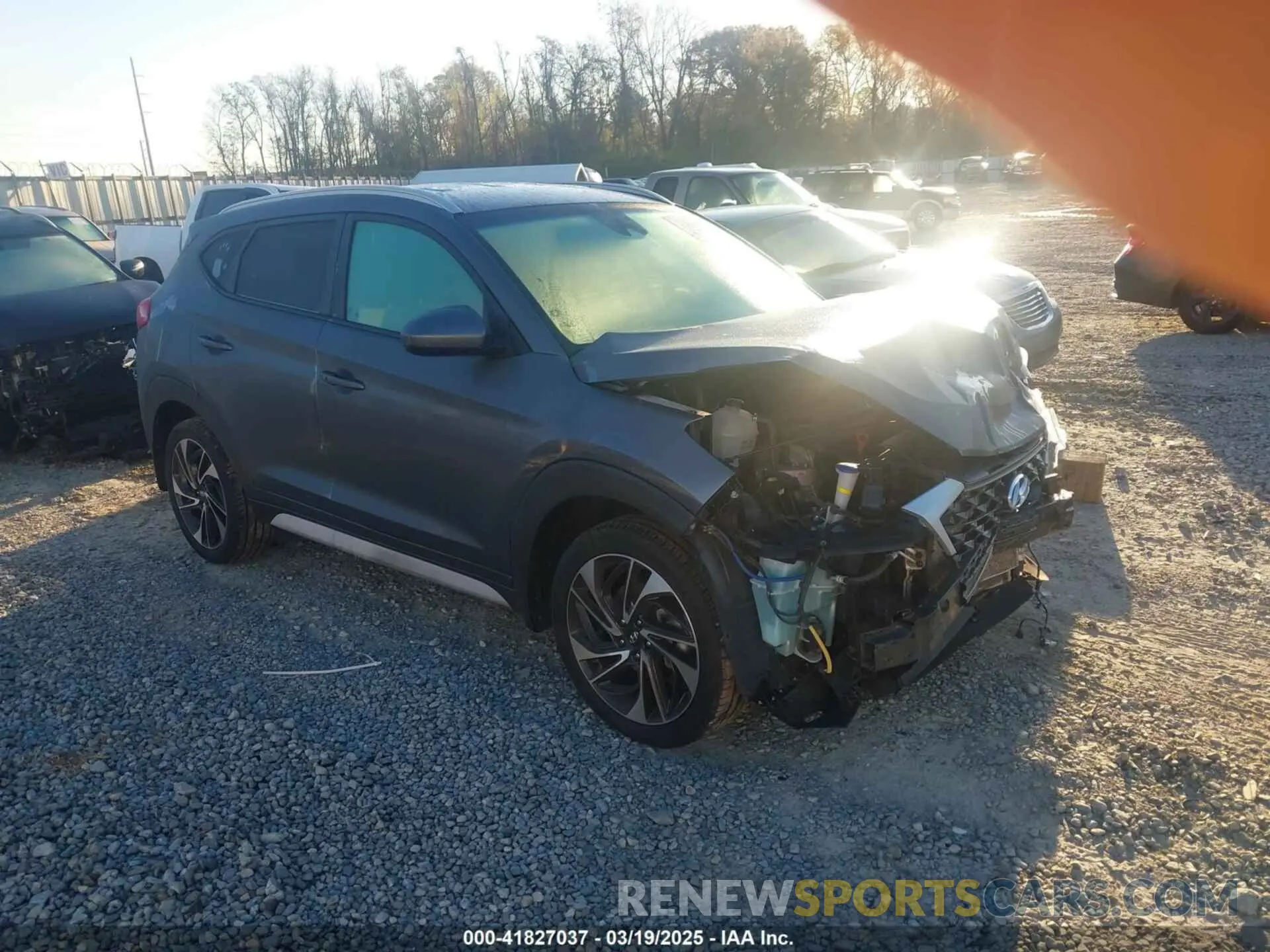 1 Photograph of a damaged car KM8J3CAL9KU022298 HYUNDAI TUCSON 2019