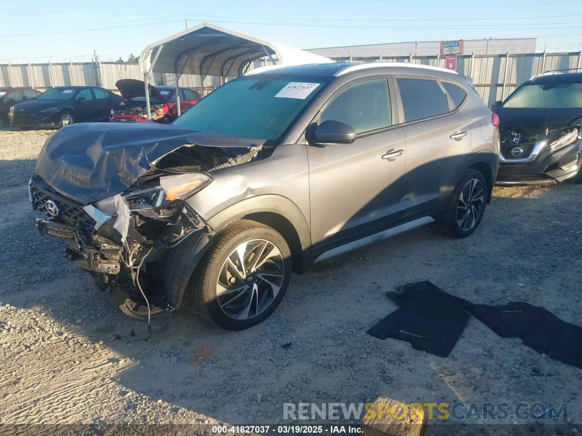 2 Photograph of a damaged car KM8J3CAL9KU022298 HYUNDAI TUCSON 2019