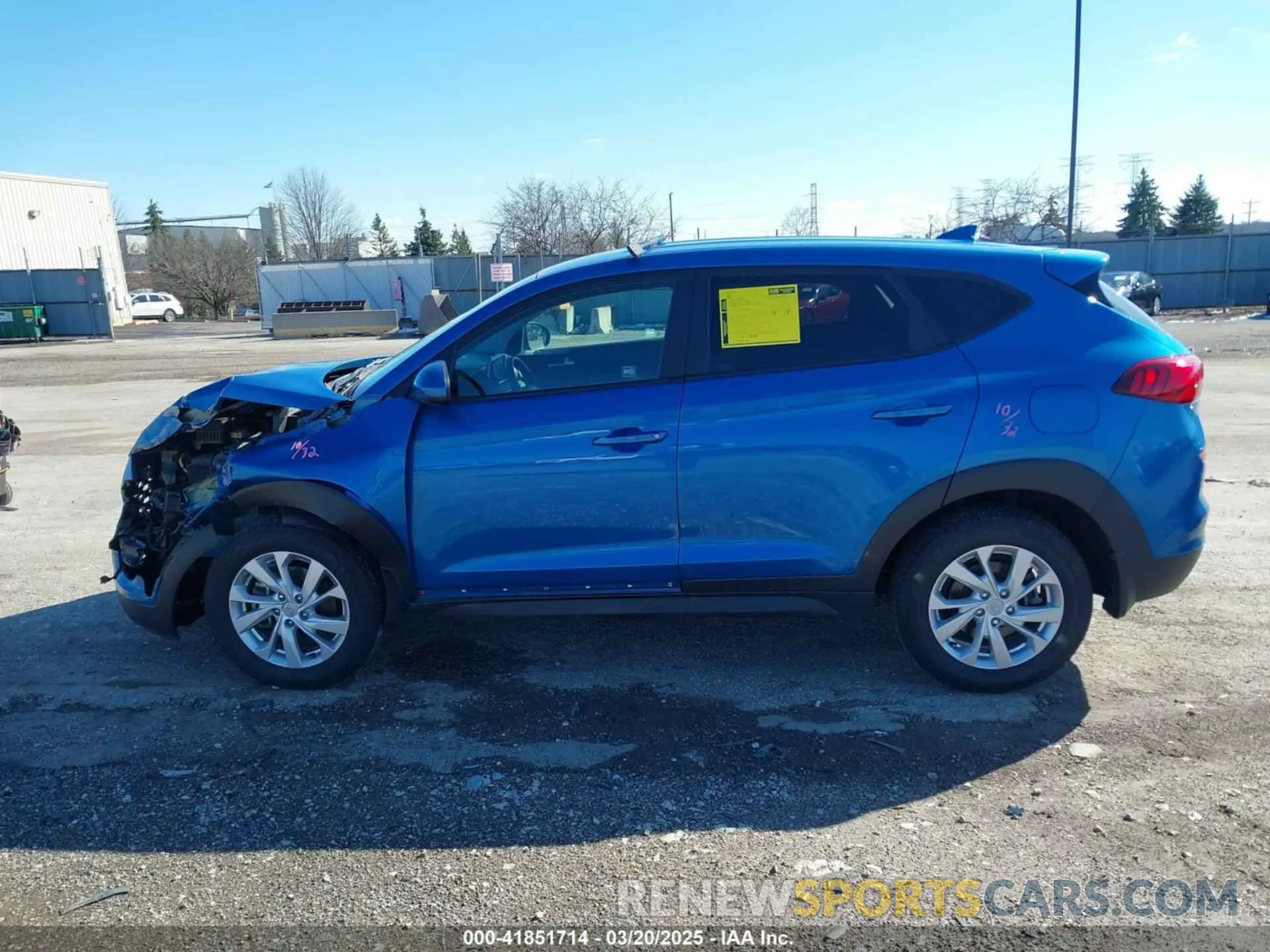 14 Photograph of a damaged car KM8J23A42LU135653 HYUNDAI TUCSON 2020
