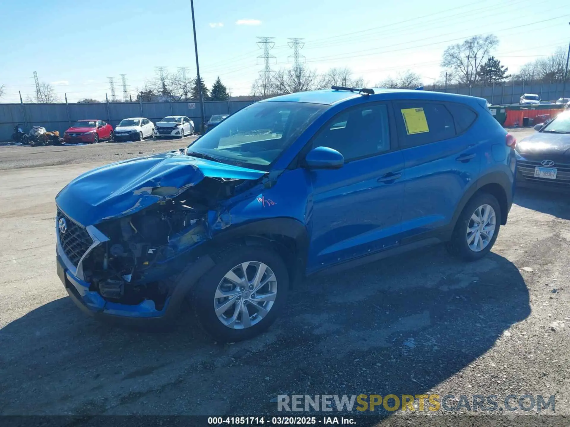 2 Photograph of a damaged car KM8J23A42LU135653 HYUNDAI TUCSON 2020