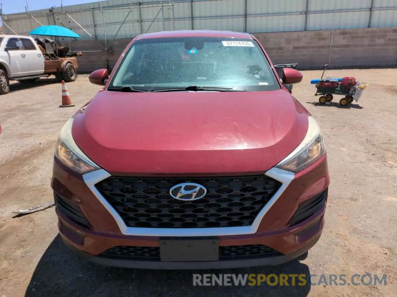 5 Photograph of a damaged car KM8J23A42LU179507 HYUNDAI TUCSON 2020