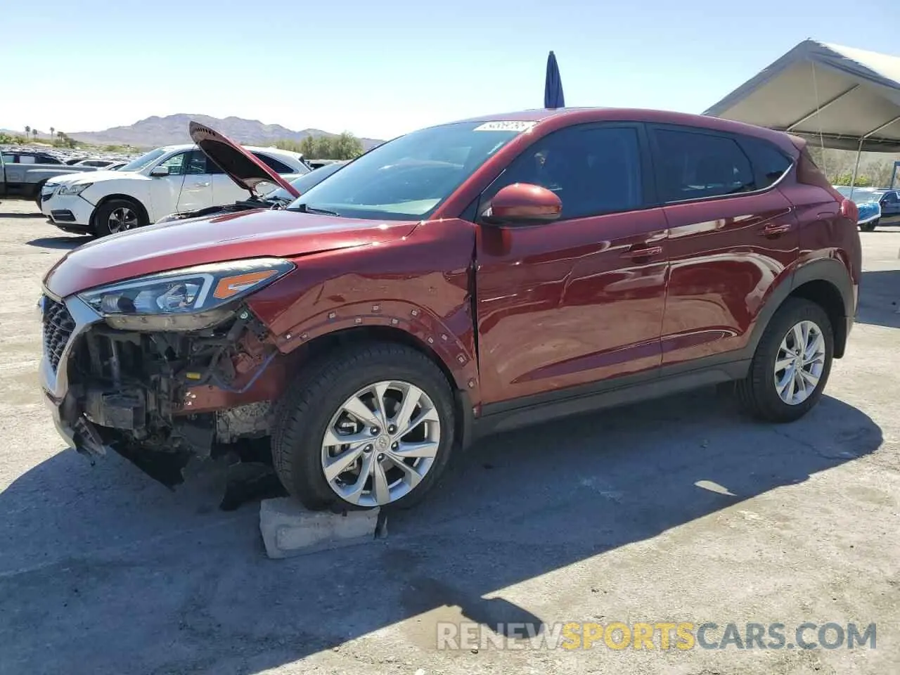 1 Photograph of a damaged car KM8J23A44LU089954 HYUNDAI TUCSON 2020