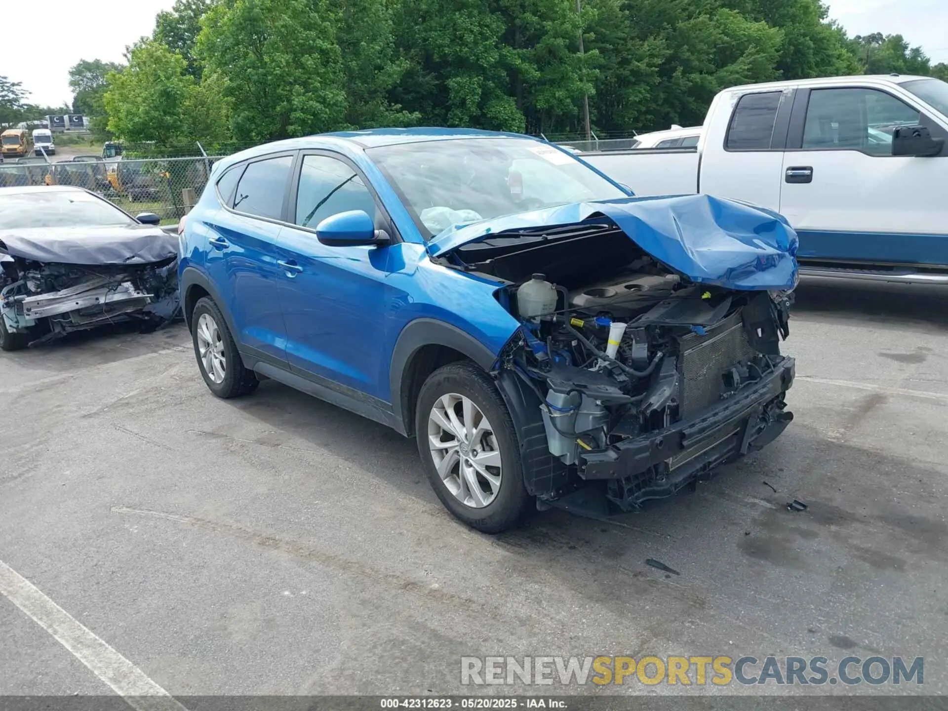 1 Photograph of a damaged car KM8J23A44LU099867 HYUNDAI TUCSON 2020