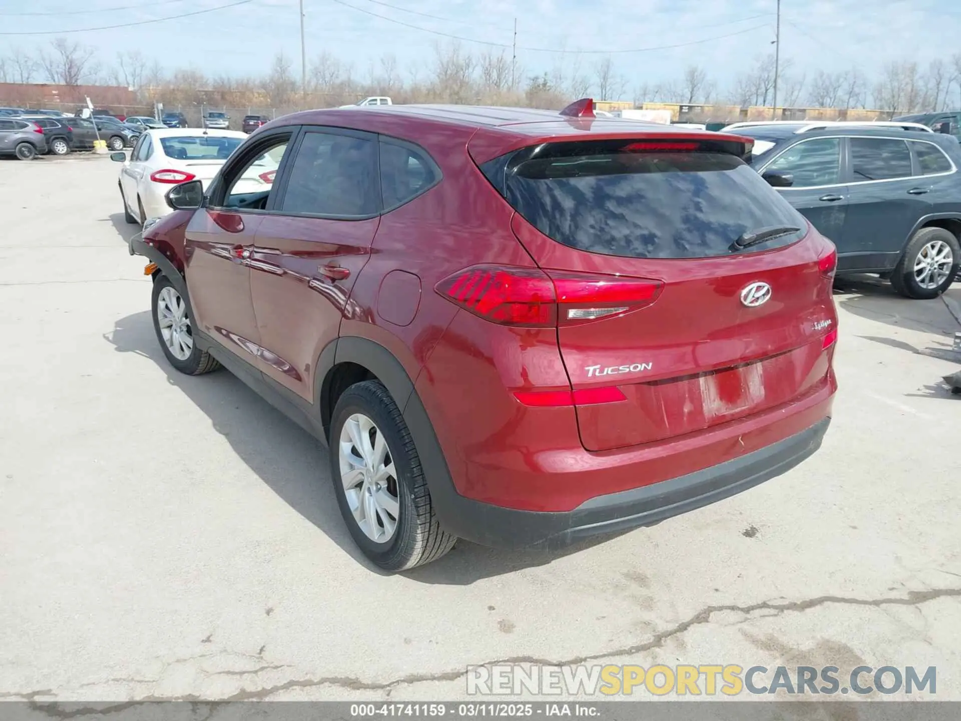 3 Photograph of a damaged car KM8J23A44LU166774 HYUNDAI TUCSON 2020