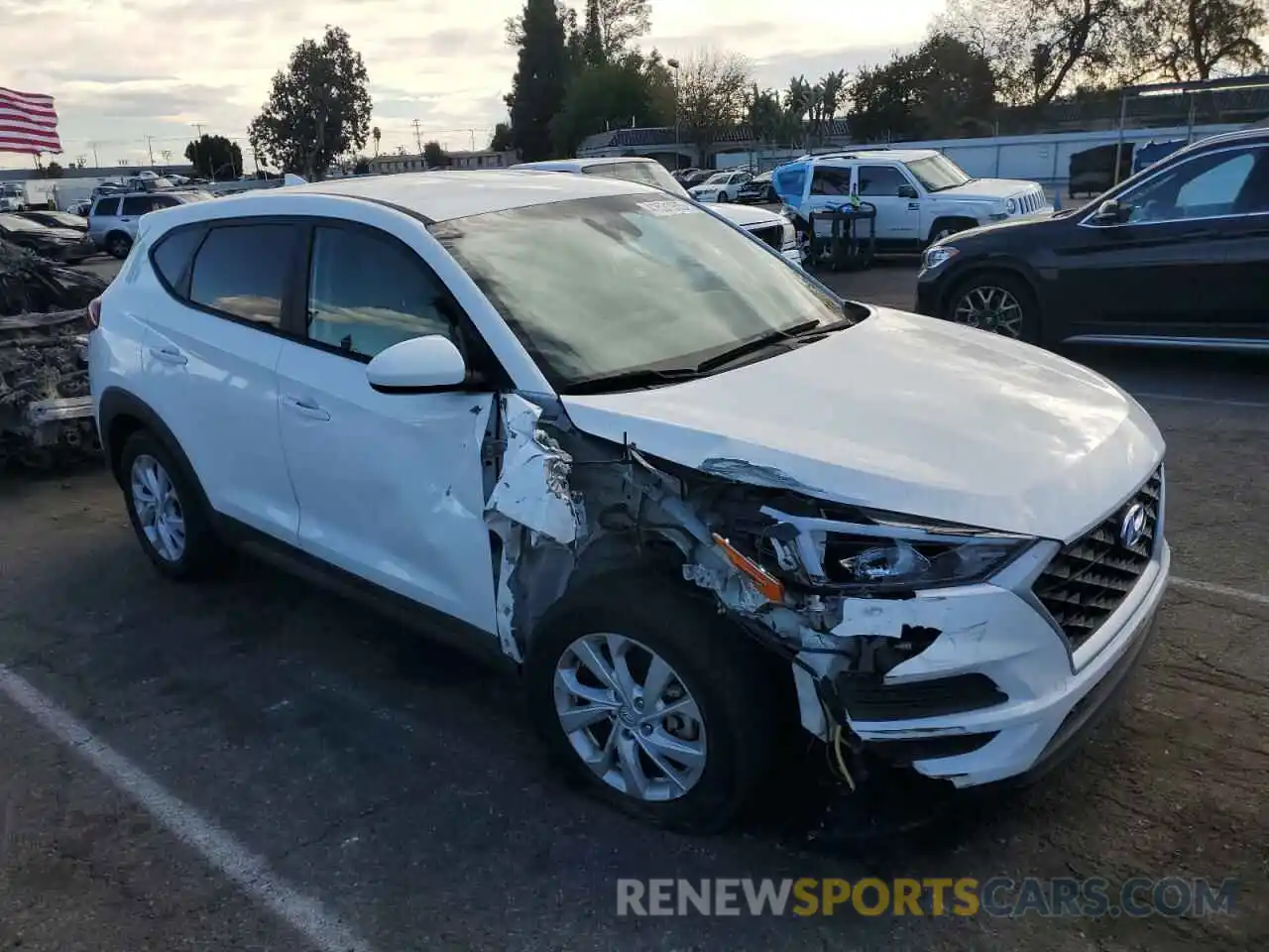 4 Photograph of a damaged car KM8J23A44LU191142 HYUNDAI TUCSON 2020