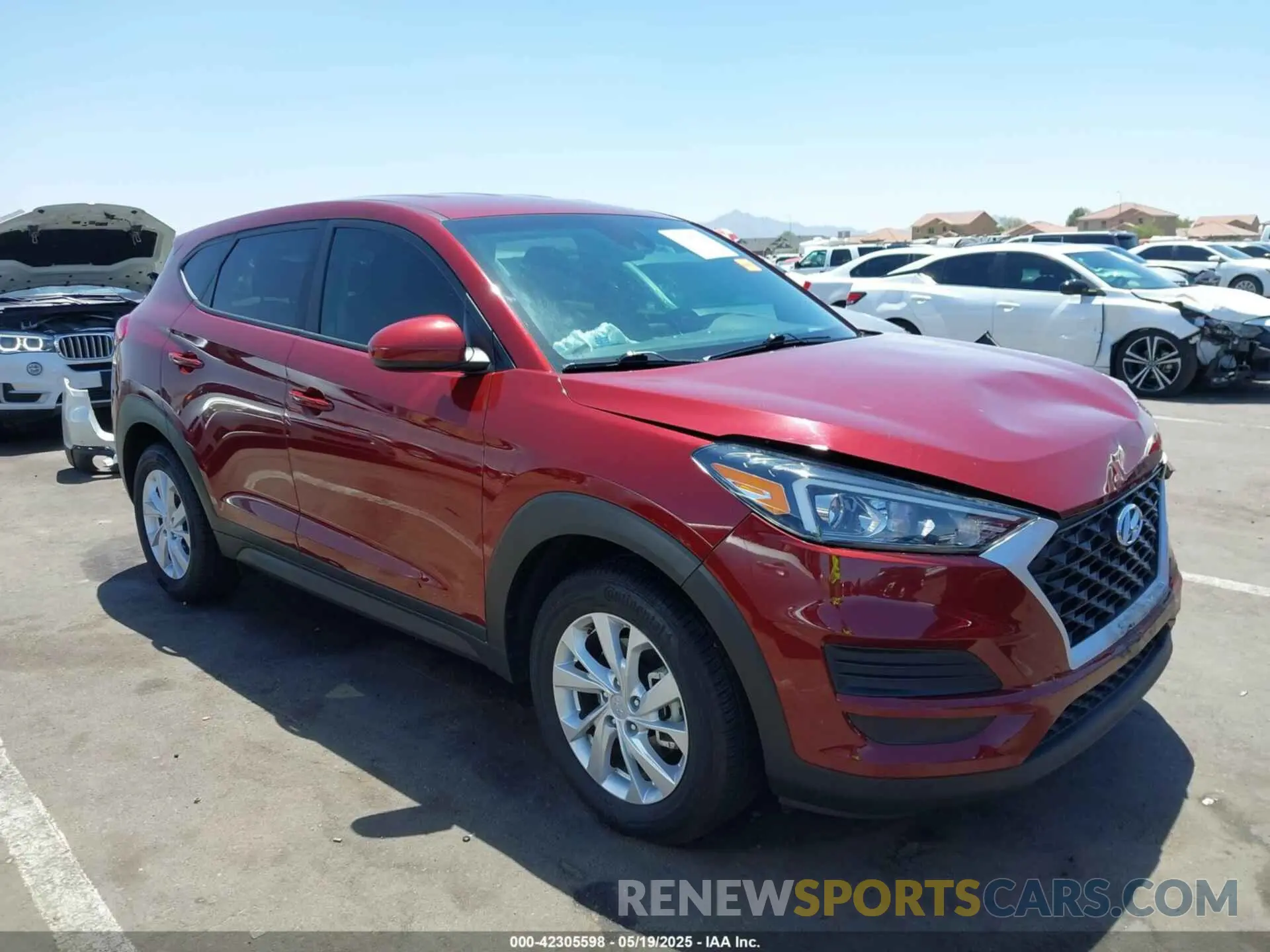 1 Photograph of a damaged car KM8J23A45LU116031 HYUNDAI TUCSON 2020
