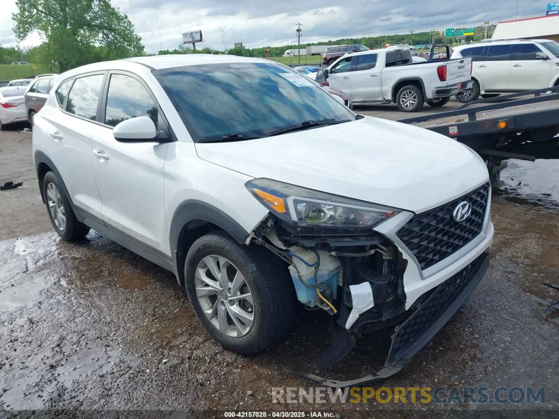 1 Photograph of a damaged car KM8J23A47LU097546 HYUNDAI TUCSON 2020