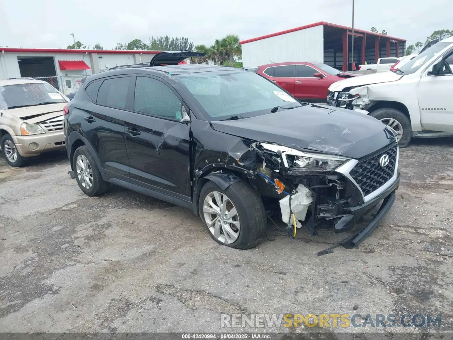 1 Photograph of a damaged car KM8J23A4XLU076027 HYUNDAI TUCSON 2020