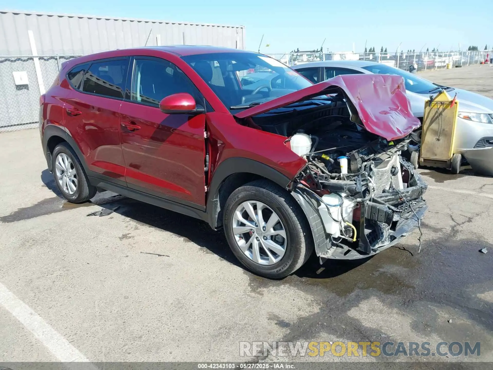 1 Photograph of a damaged car KM8J23A4XLU095595 HYUNDAI TUCSON 2020