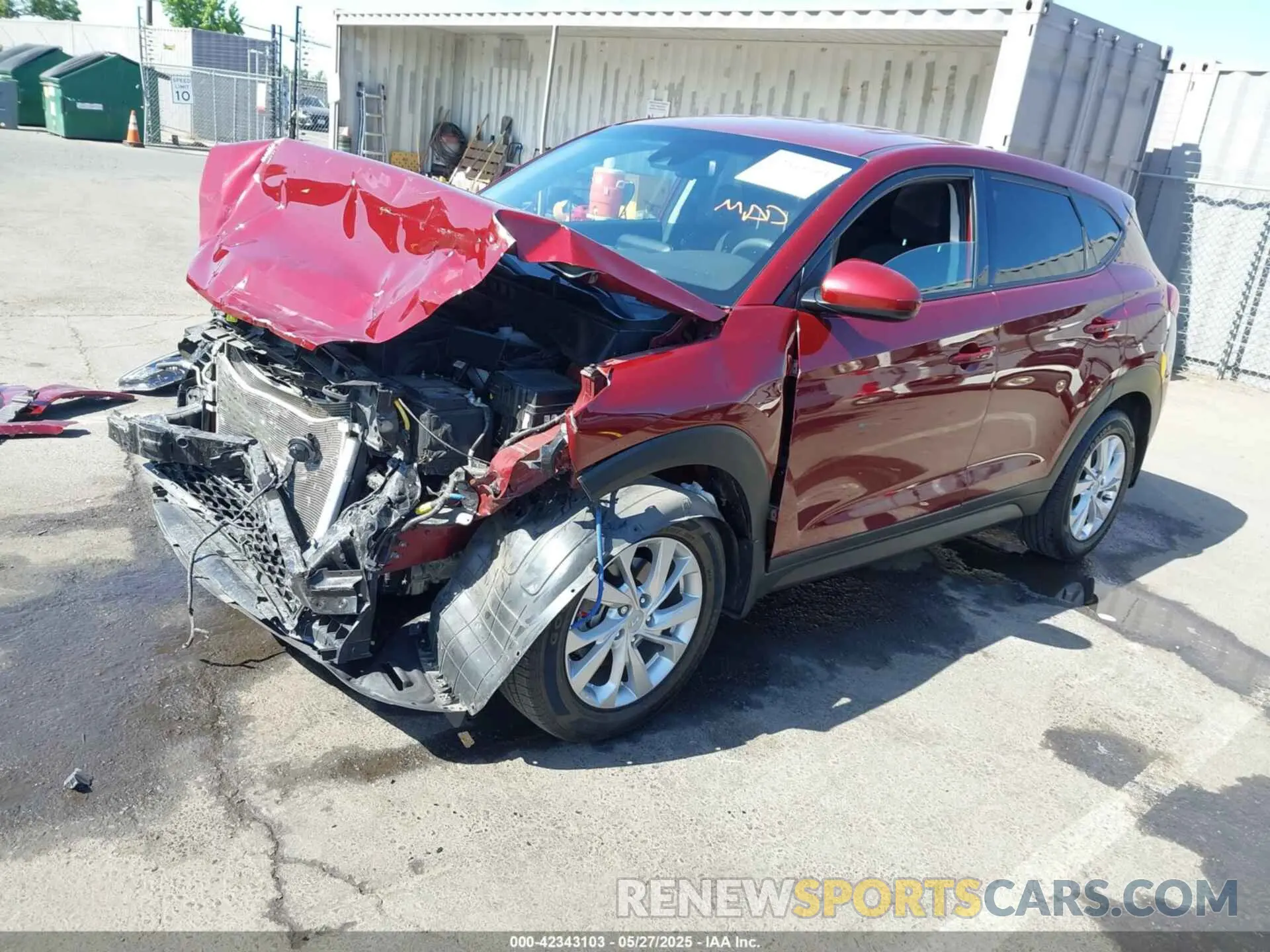 2 Photograph of a damaged car KM8J23A4XLU095595 HYUNDAI TUCSON 2020
