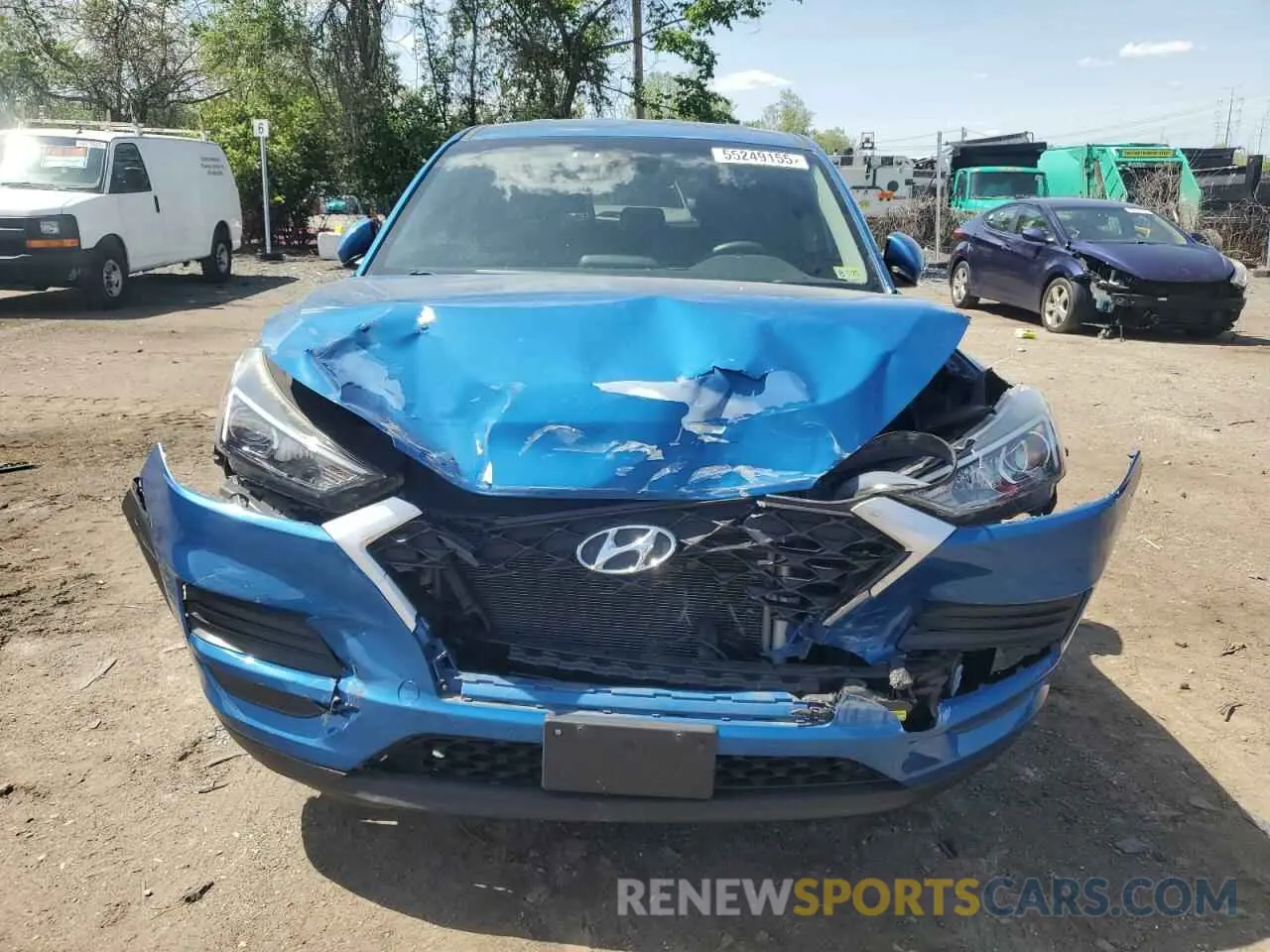 5 Photograph of a damaged car KM8J2CA42LU229600 HYUNDAI TUCSON 2020