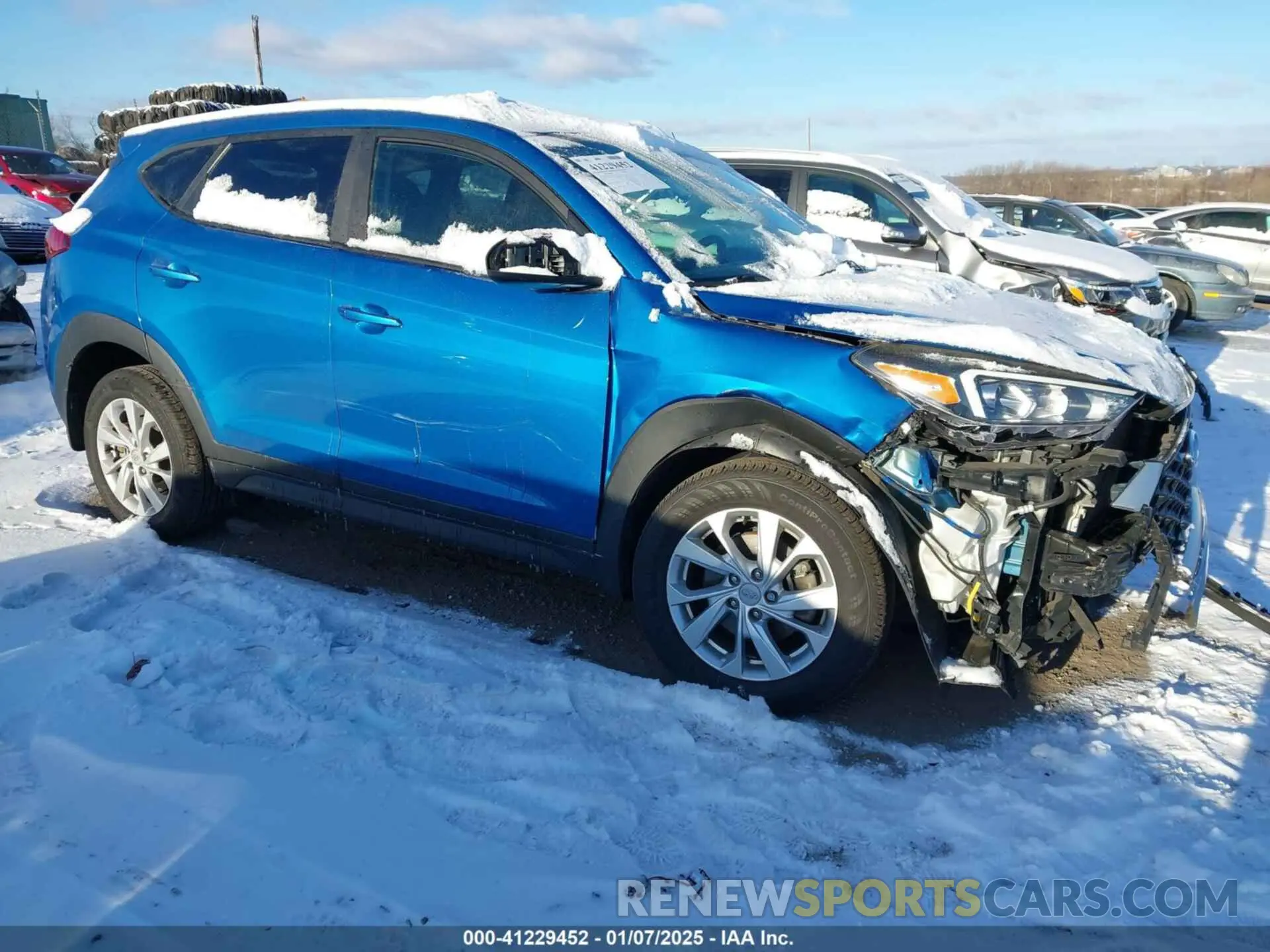 1 Photograph of a damaged car KM8J2CA45LU110777 HYUNDAI TUCSON 2020