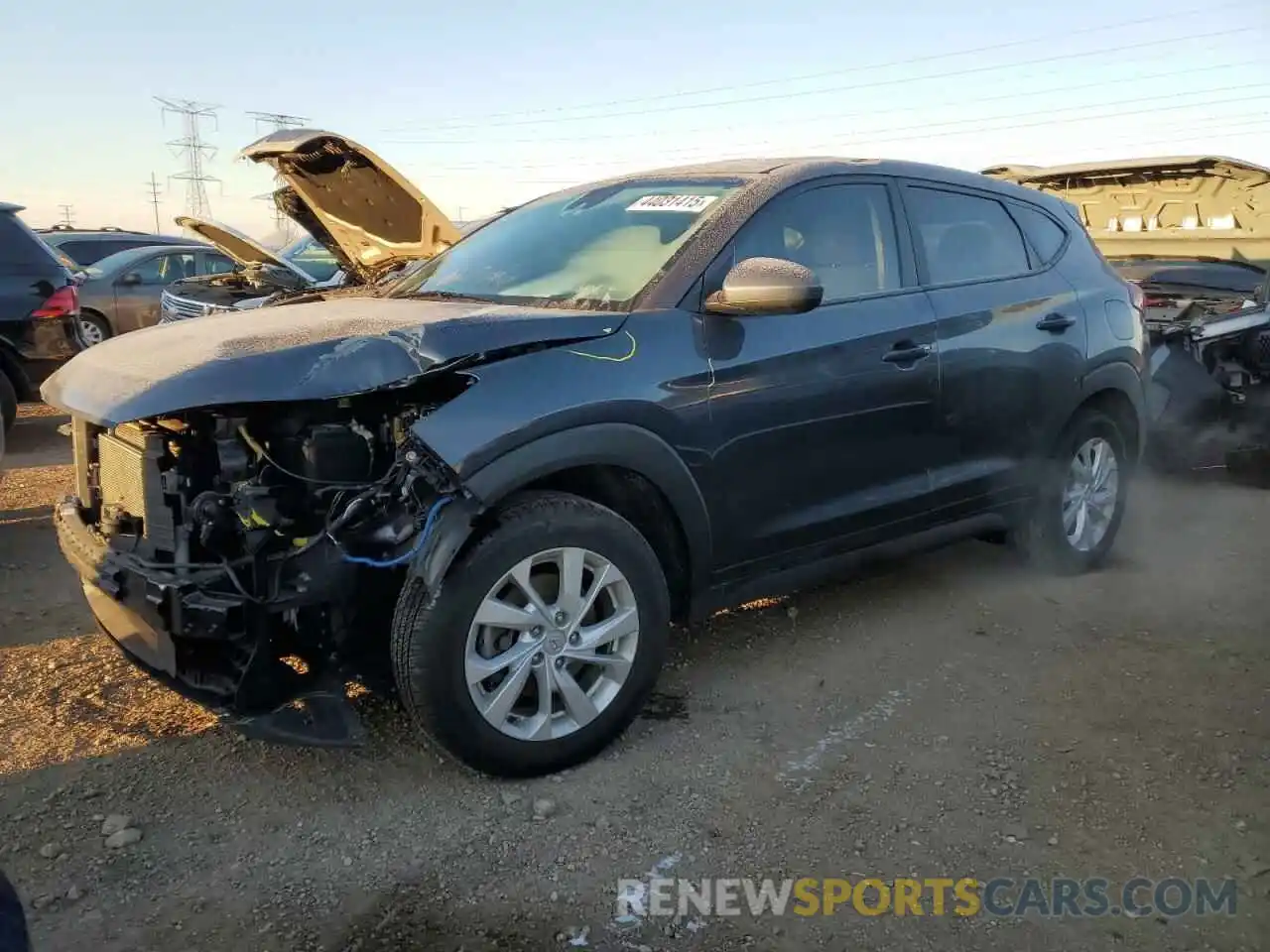 1 Photograph of a damaged car KM8J2CA45LU162622 HYUNDAI TUCSON 2020