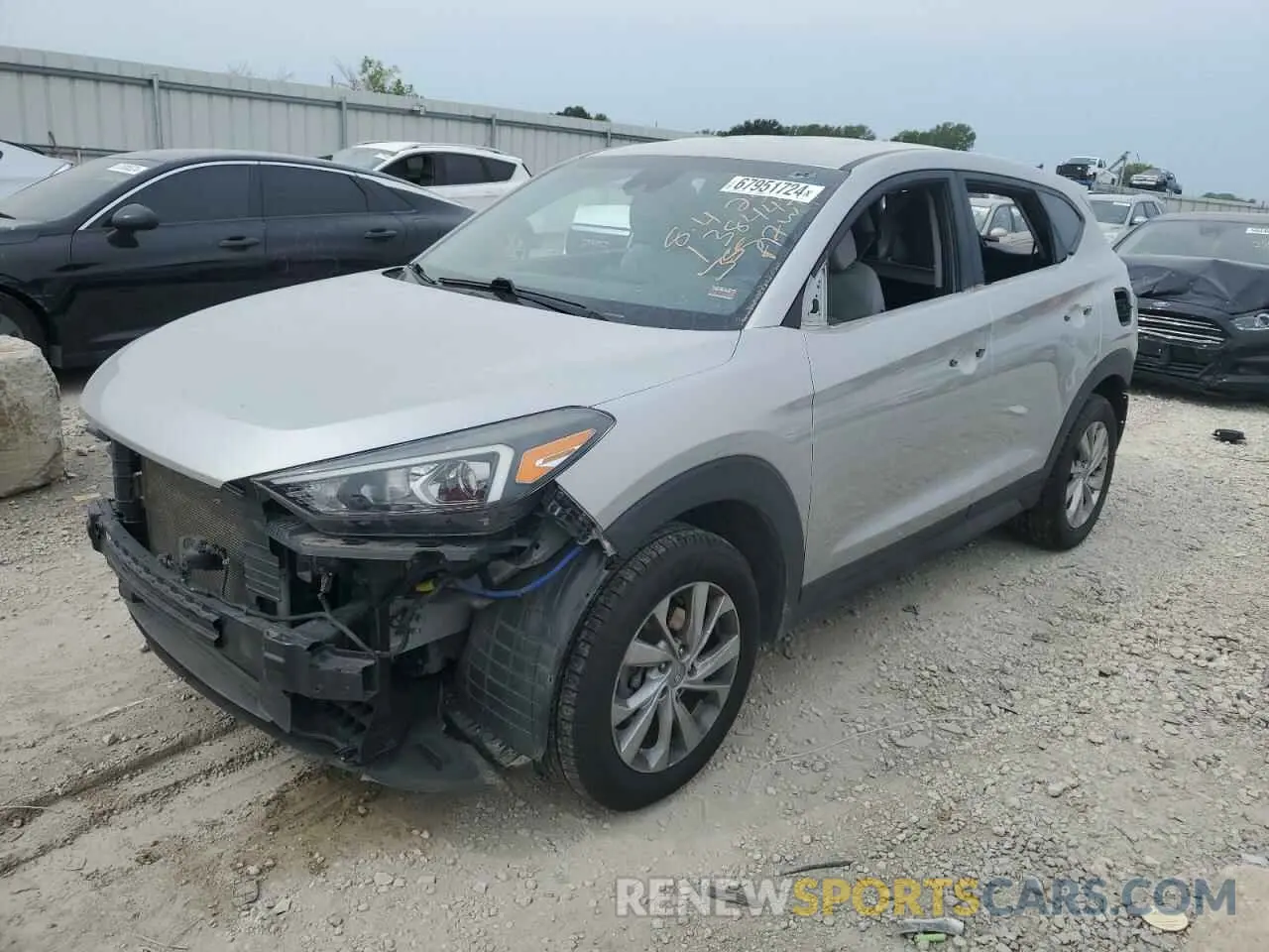 1 Photograph of a damaged car KM8J2CA48LU131588 HYUNDAI TUCSON 2020