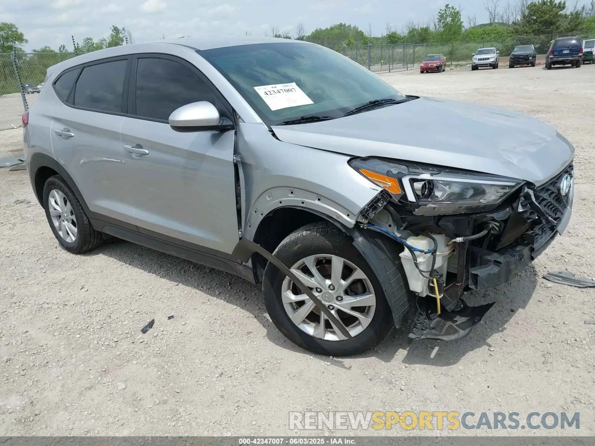 1 Photograph of a damaged car KM8J2CA49LU105890 HYUNDAI TUCSON 2020