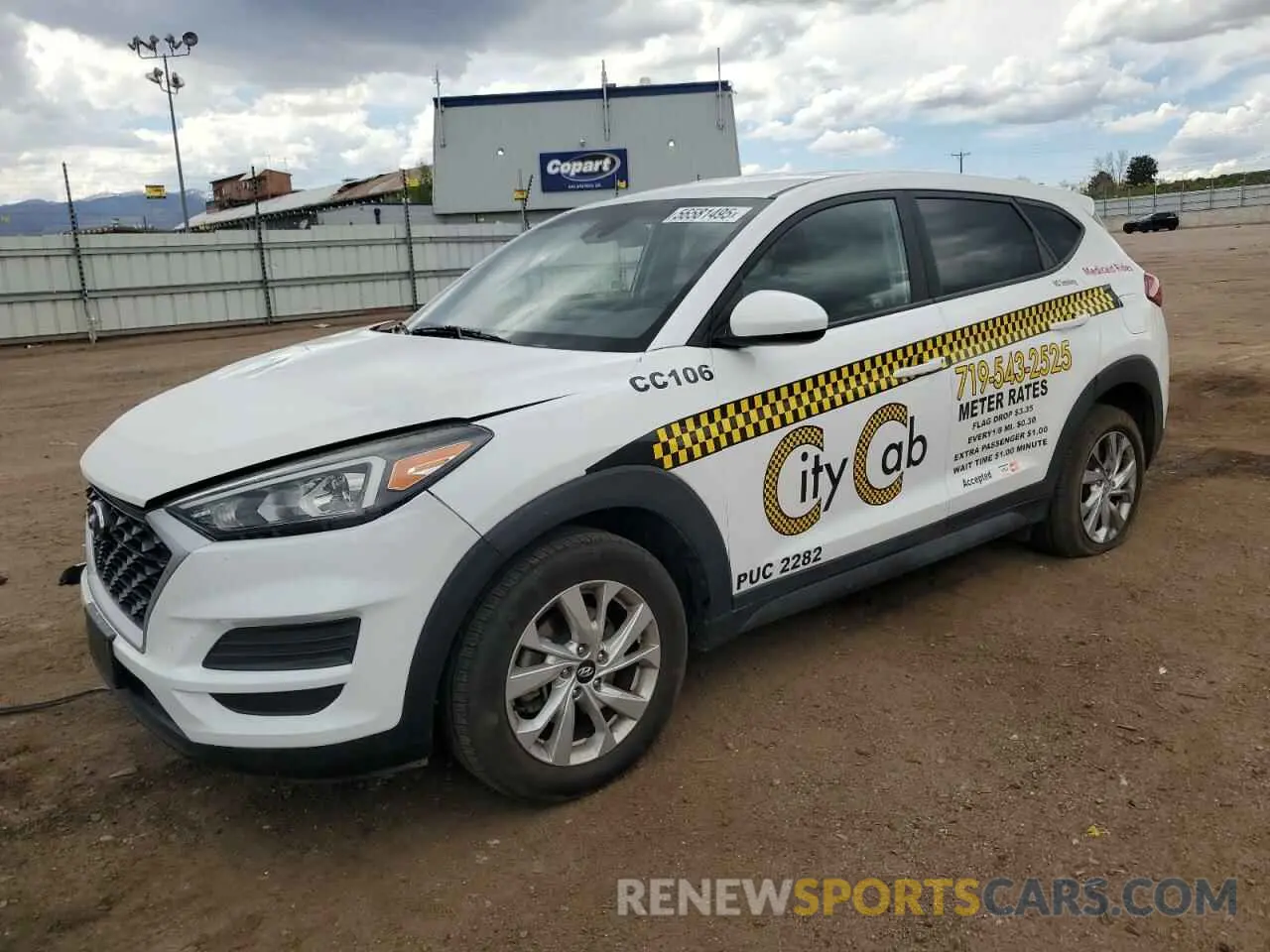 1 Photograph of a damaged car KM8J2CA49LU204466 HYUNDAI TUCSON 2020
