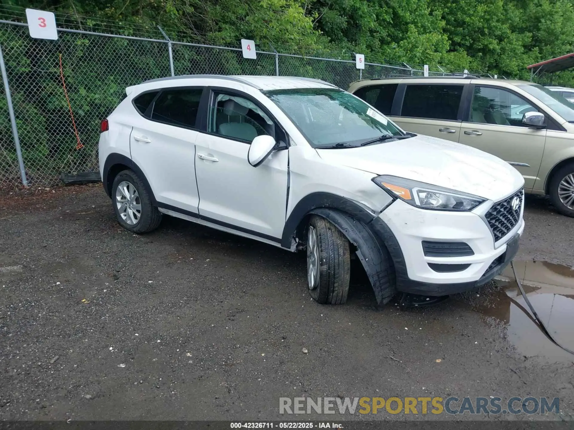 1 Photograph of a damaged car KM8J33A41LU161061 HYUNDAI TUCSON 2020