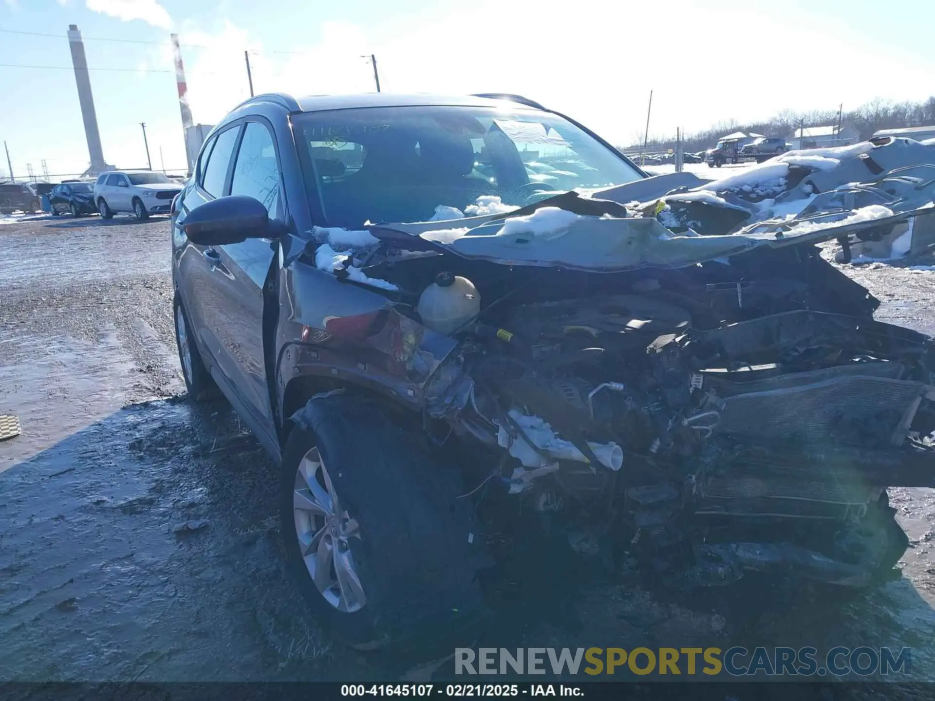 1 Photograph of a damaged car KM8J33A42LU107767 HYUNDAI TUCSON 2020