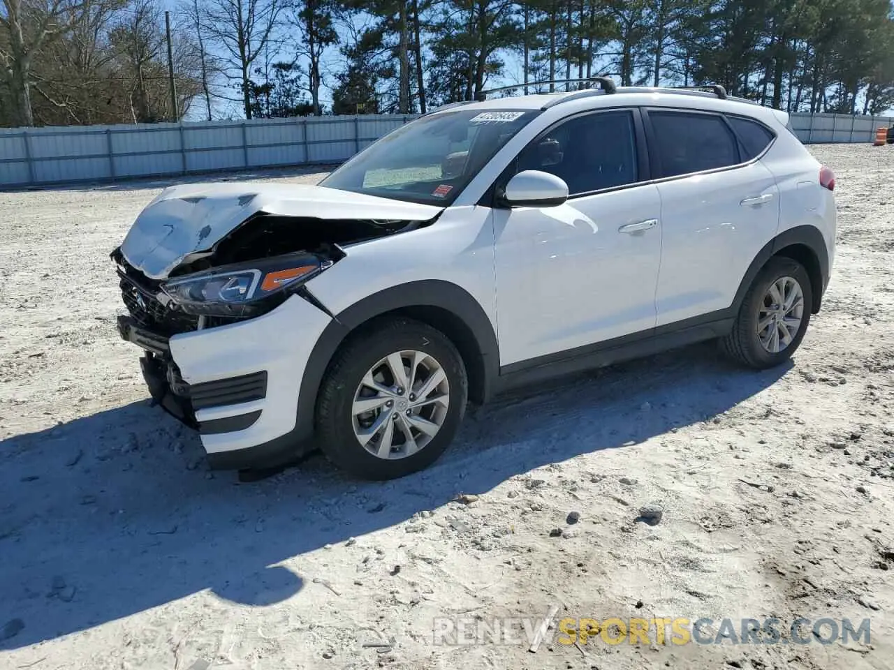 1 Photograph of a damaged car KM8J33A42LU142177 HYUNDAI TUCSON 2020