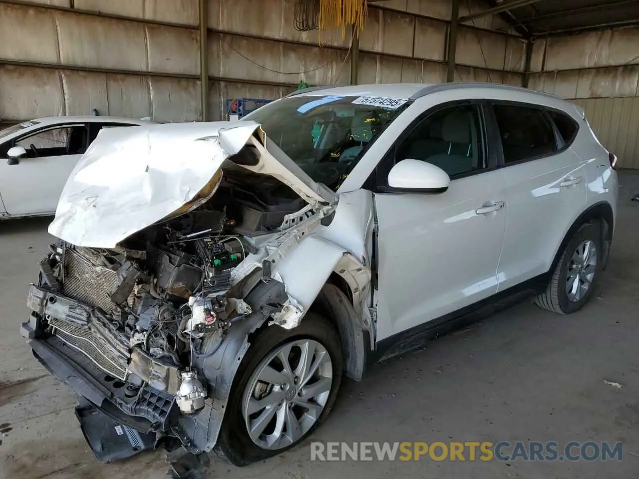 1 Photograph of a damaged car KM8J33A42LU149369 HYUNDAI TUCSON 2020